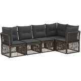 vidaXL Vrtna sedežna garnitura 5 pcs Siva poli ratan, (5000272026) | Shoptok.si