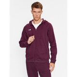 Under Armour Jopa Ua Rival Fleece Fz Hoodie 1379767 Bordo rdeča Loose Fit | Shoptok.si