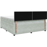  Boxspring krevet s madracem Svjetlosiva 140 x 190 cm Baršun | shoptok.hr