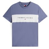 Tommy Jeans Majica mornarska / golobje modra / bela Cene