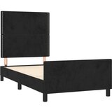  Okvir za krevet s uzglavljem crni 90x190 cm baršunasti | shoptok.hr