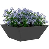  Vrtna saksija 5 pcs Crna 40 x 40 x 15 cm Čelična vrata | Eponuda.ba