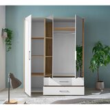 Modern Living Omara S Klasičnimi Vrati Lembo, Bela, Barva Hrasta | Shoptok.si