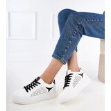 Gemre White sneakers with black inserts on a platform Remmi | shoptok.hr