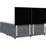  Krevet s oprugama i madracem tamnosivi 180x200 cm baršunasti | shoptok.hr