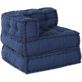 vidaXL Pouffe Set od 2 Indigo Pamuk 70 x 70 x 54 cm Jastuci Cijene