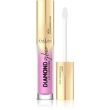 Eveline Cosmetics Diamond Glow bleščeči sijaj za ustnice s hialuronsko kislino odtenek 10 Rose Violet 4,5 ml Cene