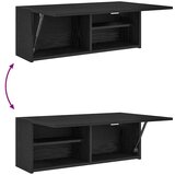 vidaXL Kupaonski zidni ormarić crni 80x25x30 cm izrađeno drvo | shoptok.hr