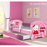  Otroška postelja ACMA z motivom, stranska roza + predal 180x80 cm 15 Sweet Kitty | Shoptok.si