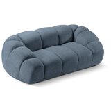 Micadoni Home Modra žametna sedežna garnitura 214 cm Diana – | Shoptok.si