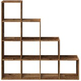 Sobna pregrada/regal za knjige 4 razina 131,5x29x131,5cm drveni | shoptok.hr
