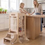 Igrače in hobi Zložljiv pomagalček Montessori 3 v 1 s tablo, zaščito pred prevračanjem in odstranljivo varnostno mrežo | Shoptok.si