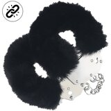 Ouch Heavy-Duty Fluffy Handcuffs Black Cene