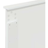  Uzglavlje s uzglavljem Sjajno bijela 75 cm Konstruirano drvo | shoptok.hr