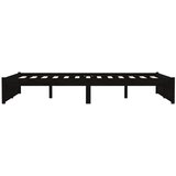  Okvir za krevet crni masivno drvo 120 x 190 cm mali bračni | shoptok.hr