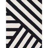 Elle Decoration Crno-bijeli ručno rađen vunen tepih 160x230 cm Stryve Noir – | shoptok.hr