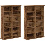 Cd ormar 2 kom. Staro drvo 60 x 17 x 92 cm Konstruirano drvo | shoptok.hr
