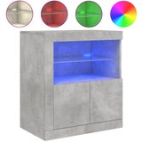 Maison Chic Komoda - Predalnik z LED lučkami betonsko siva 60,5x37x67 cm, (21719669) Cene