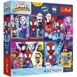 Trefl Spidey i prijatelji - 4 x 88 dijelova Premium Plus Kids puzzle - Cijene