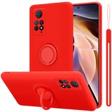 Cadorabo Ohišje, združljiv s Xiaomi v tekoči rdeči barvi - zaščitni pokrov iz fleksibilnega silikona TPU z obročem, (20603210) | Shoptok.si