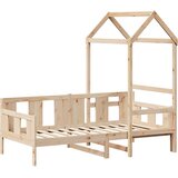  Dnevni krevet s krovom bez madraca 80 x 200 cm masivno drvo | Eponuda.com