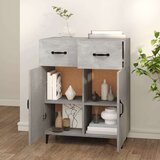  Komoda betonsko siva 69,5x34x90 cm inženirski les, (20654691) | Shoptok.si
