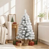 Mini zasnježeno božićno drvce 90 cm PVC Zelena i bijela | shoptok.hr
