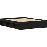  Okvir kreveta bez madraca crni hrast 150x200 cm izrađeno drvo | shoptok.hr