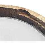  LED plafonsko svetlo OAK SMOKY SLIM LED/20W/230V 4000K prečnik 27 cm hrast/tamno braon | Eponuda.com