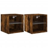  Zidni TV ormarići LED 2 kom boja hrasta 30 x 28,5 x 30 cm | shoptok.hr