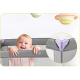  Putni krevetić 125 x 65 x 78 cm rk-240 siva i boja lavande | shoptok.hr