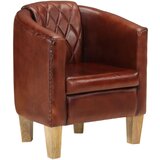 vidaXL Fotelj rjavo pravo usnje | Shoptok.si