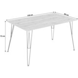 Modern Living jedilna miza tacona, barva hrasta artisan, 140x80 | Shoptok.si