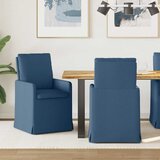 vidaXL Trpezarijske stolice 2 pcs Plava 57 x 67 x 98 cm tkanina | shoptok.hr