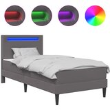  Okvir za krevet Siva 100 x 200 cm Umjetna koža - Siva 100 x 200 cm | shoptok.hr