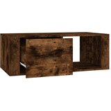 vidaXL Klubska mizica dimljeni hrast 100x50,5x35 cm inženirski les | Shoptok.si