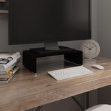 vidaXL stojalo za TV / ekran stekleno črno 40x25x11 cm Cene