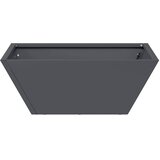  Vrtna saksija Antracit 40 x 40 x 15 cm Čelična vrata | shoptok.hr