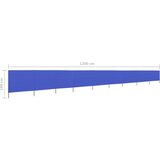  Vjetrobran s 9 panela od tkanine 1200 x 160 cm azurno plavi | shoptok.hr