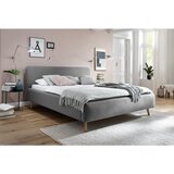 Livetastic OBLAZINJENA POSTELJA x , tekstil svetlo siva | Shoptok.si