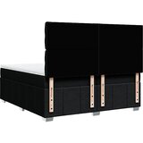  Krevet s oprugama i madracem crni 200x200 cm od tkanine | shoptok.hr