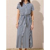 Sinsay Prugasta midi haljina | shoptok.hr