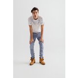 Legendww muške slim fit farmerke u svetloj denim nijansi sa suzenim nogavicama -model 121 .121-8251-l1