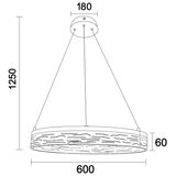  LED prigušiva luster na sajli ALIANZ LED/45W/230V 3000-6000K + daljinski upravljač | Eponuda.com