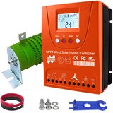 MARS ROCK Hibridni solarni vetrovni regulator, 1500W vetrovna energija, 1500W solarna energija, Wind1500W Solar1500W, Auto 12V 24V, Zunanji hibridni veter-sonce, (5000202107) | Shoptok.si