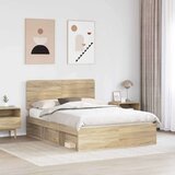  Konstrukcija postelje Sonoma 140 x 200 cm Masivno borovo les, (5000102810) | Shoptok.si