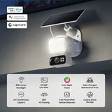 Tp-link Tapo C615F KIT vanjska solarna nadzorna kamera 2K 3MP s reflektorom 800 lm, IP65 Slike