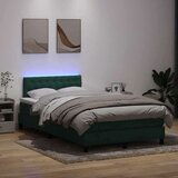 Box spring postelja z vzmetnico temno zelena 120x210 cm žamet, (22011016) | Shoptok.si