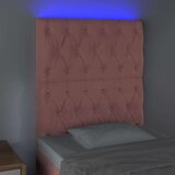 vidaXL LED uzglavlje ružičasto 80x7x118/128 cm baršunasto | shoptok.hr
