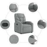  Naslonjač za noge svijetlo sive tkanine | shoptok.hr